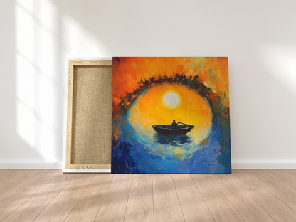 Cradle of Dawn and Dusk - Abstract Expression (Printed Canvas Wall Art) | Gallery Wall Decor