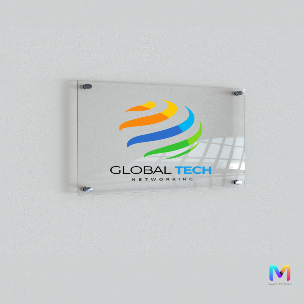 Company Logo Name Plate for Office (Acrylic), Name Plate for Office with GST and Logo