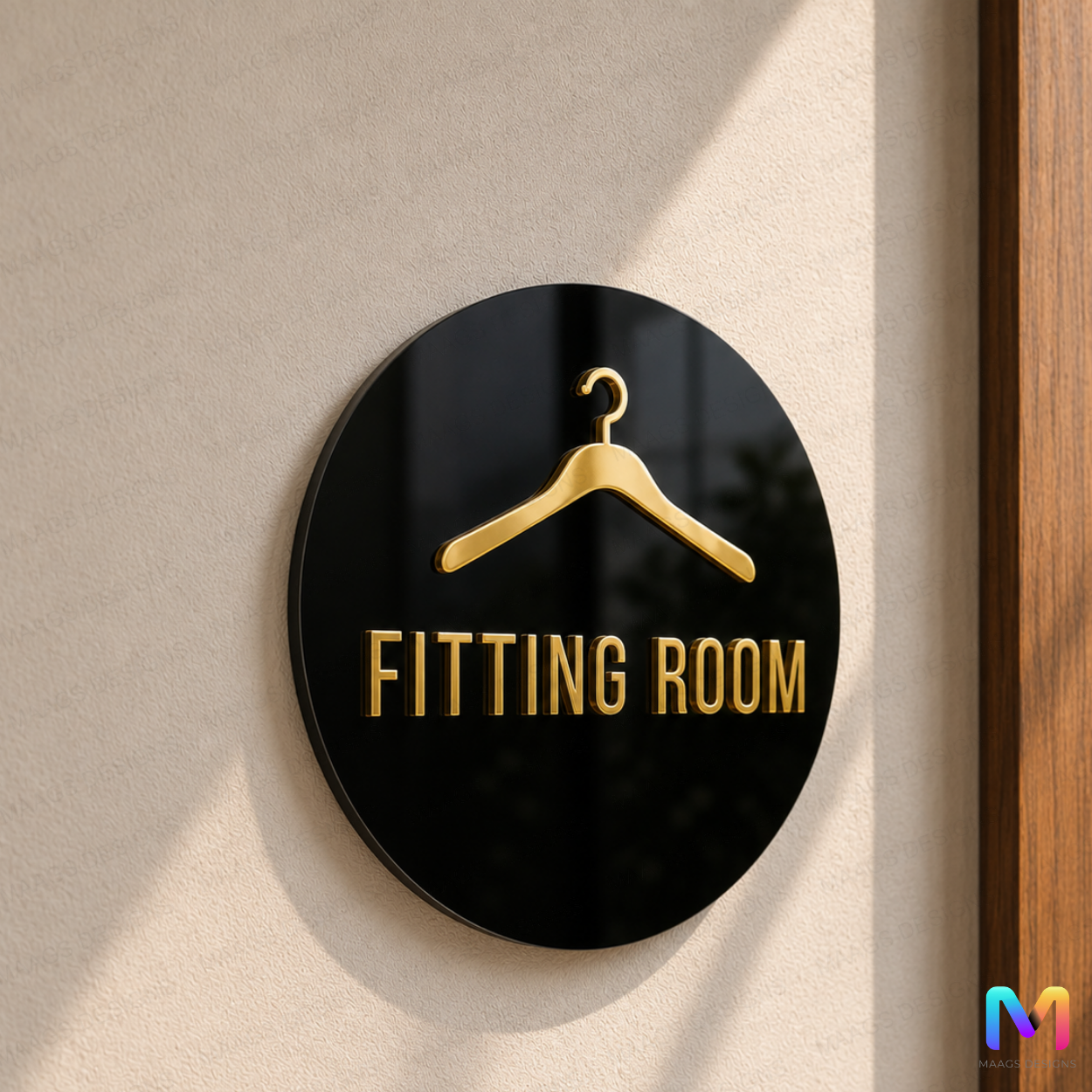 Classic Fitting Room Sign in Acrylic, Changing Room
