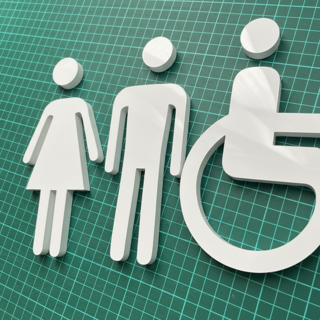 Washroom Signs, Restroom Signs, Washroom Sign Boards in Acrylic