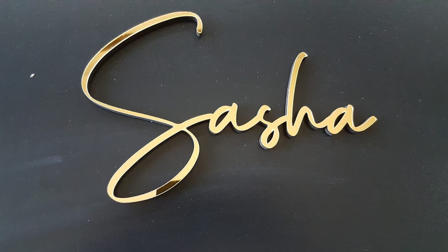 Custom Acrylic Name Sign | Acrylic Lettering | Living room decor, Business Name Sign, Party decoration, Baby Name Sign, Nursery Decor