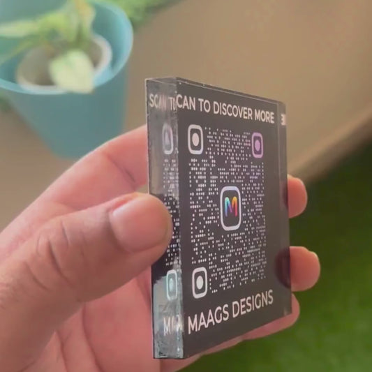 QR Code Block, Google Review Block, Custom QR Code Acrylic Display