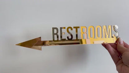 Classic Restroom Sign Boards in Acrylic