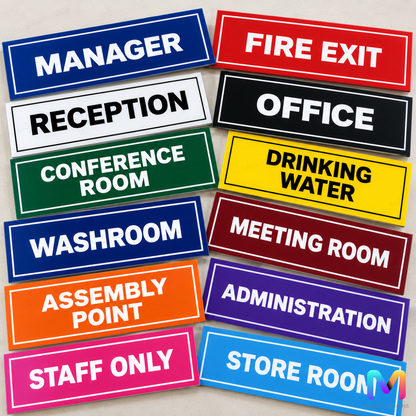 Sun Board Name Signs, Sunboard Utility Signs