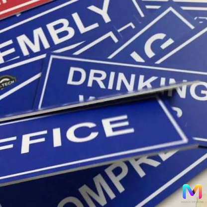 Sun Board Name Signs, Sunboard Utility Signs