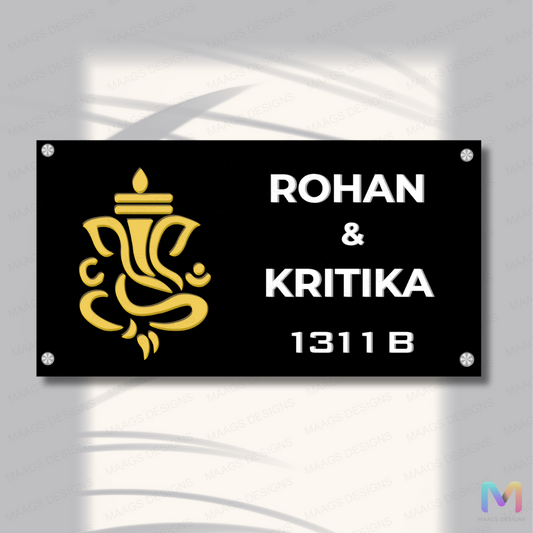 Lord Ganesha Name Plate