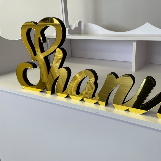 Bold & Elegant Standing Decor - 3d Standing Letters (Acrylic)