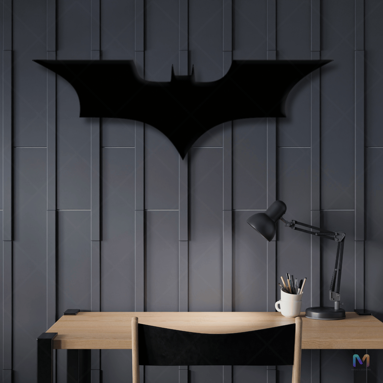 Midnight Vigil - Batman Symbol Wall Decor | Superhero Wall Decor