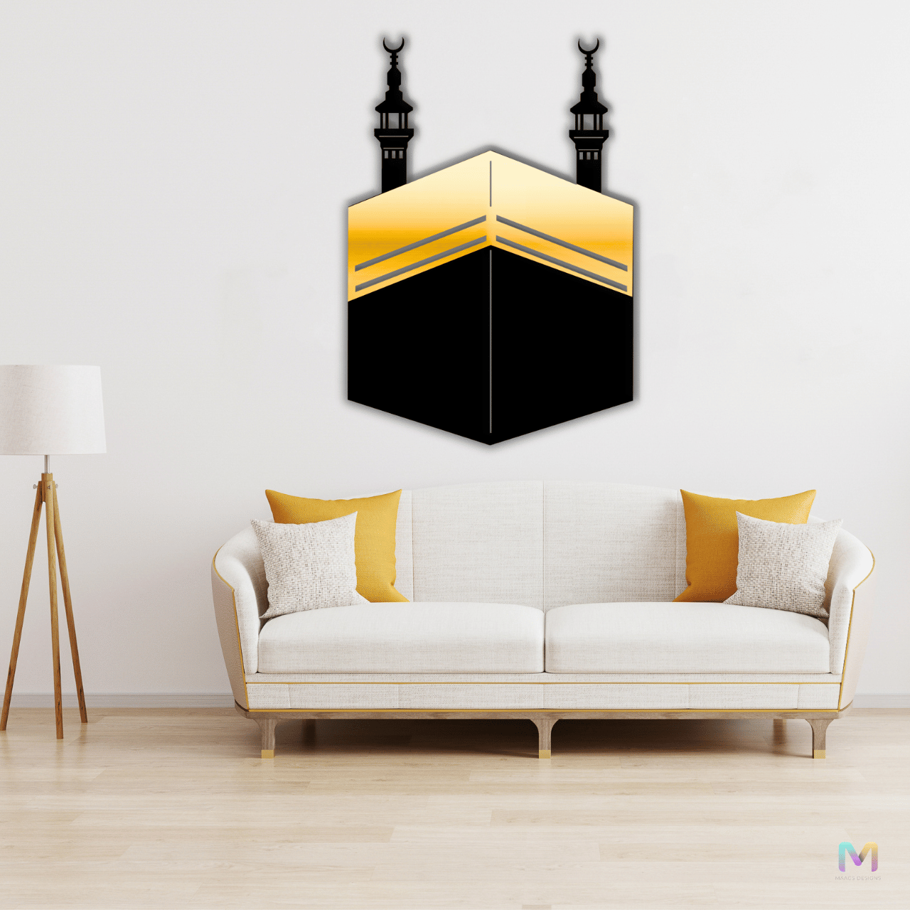 Kaaba - Midnight Gloss - Islamic Wall Decor | Acrylic Wall Decor