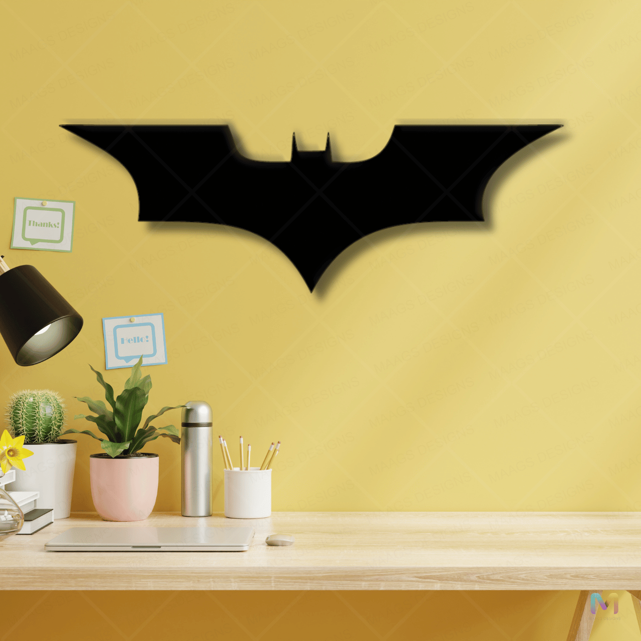 Midnight Vigil - Batman Symbol Wall Decor | Superhero Wall Decor