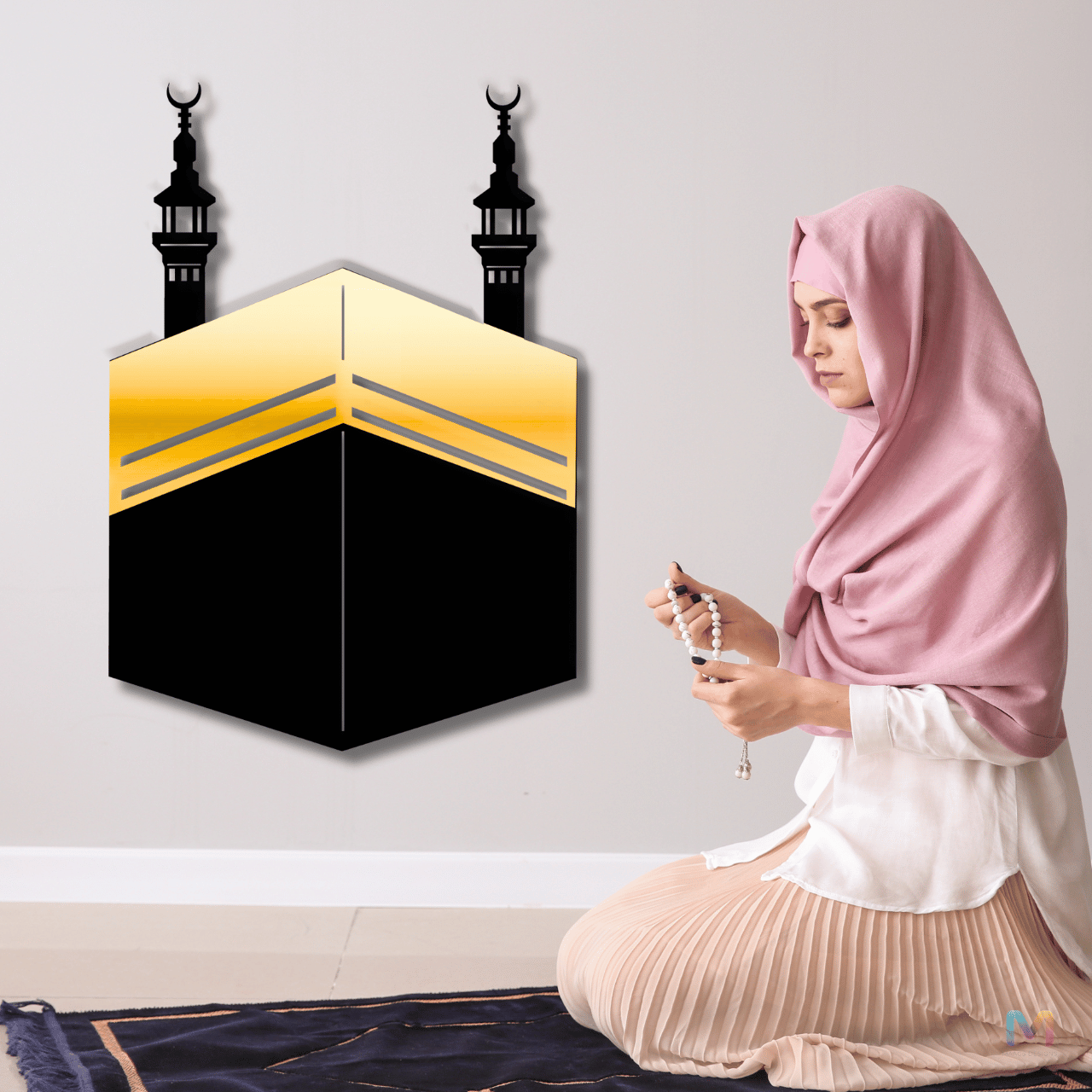 Kaaba - Midnight Gloss - Islamic Wall Decor | Acrylic Wall Decor