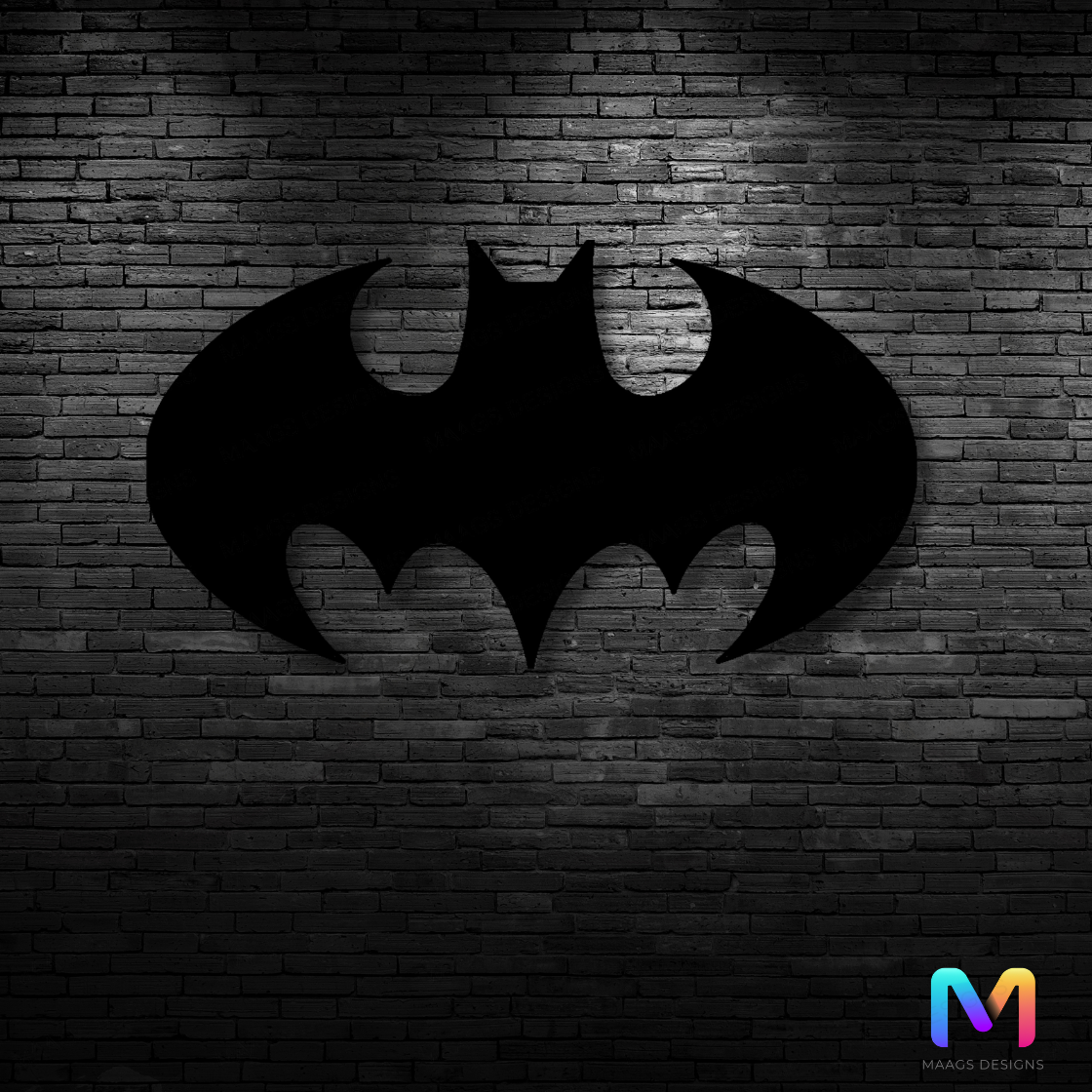 Midnight Vigil II - Batman Symbol Wall Decor (Acrylic) | Superhero Wall Decor