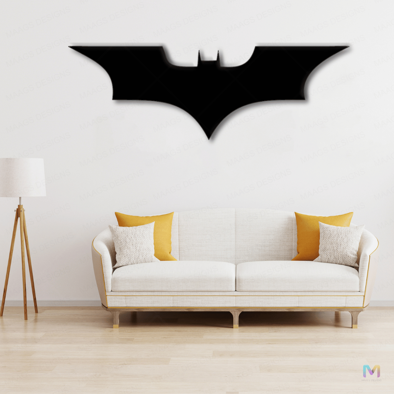 Midnight Vigil - Batman Symbol Wall Decor | Superhero Wall Decor