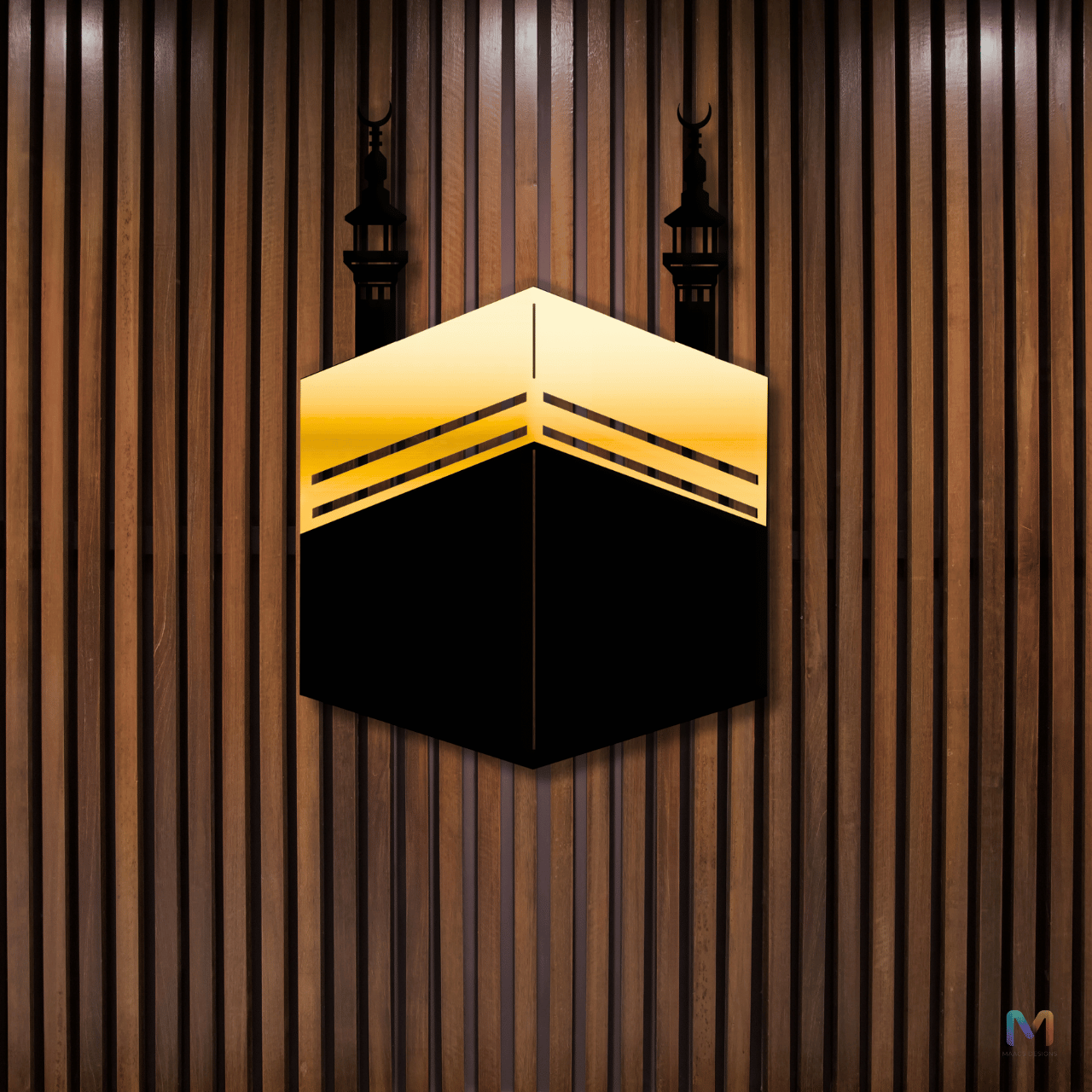 Kaaba - Midnight Gloss - Islamic Wall Decor | Acrylic Wall Decor