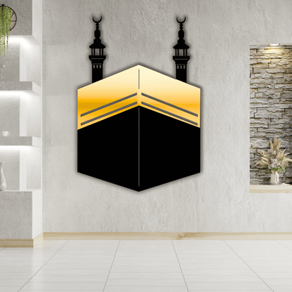 Kaaba - Midnight Gloss - Islamic Wall Decor | Acrylic Wall Decor