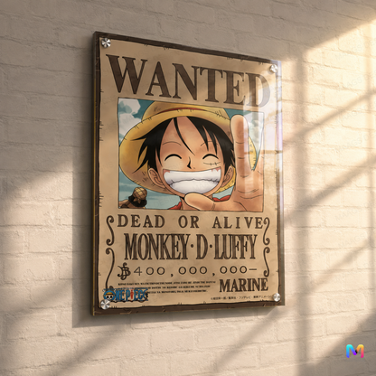 One Piece: Monkey D Luffy - Bounty Poster - Premium Wall Art 18 x 24 inches