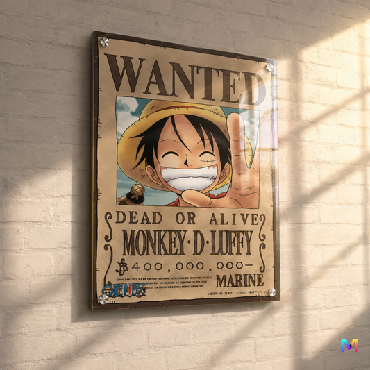 One Piece: Monkey D Luffy - Bounty Poster - Premium Wall Art 18 x 24 inches