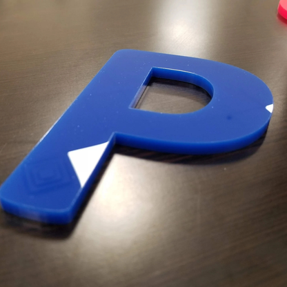 Custom Acrylic Letters in Blue, Blue Acrylic Letters Acrylic: Glossy Blue