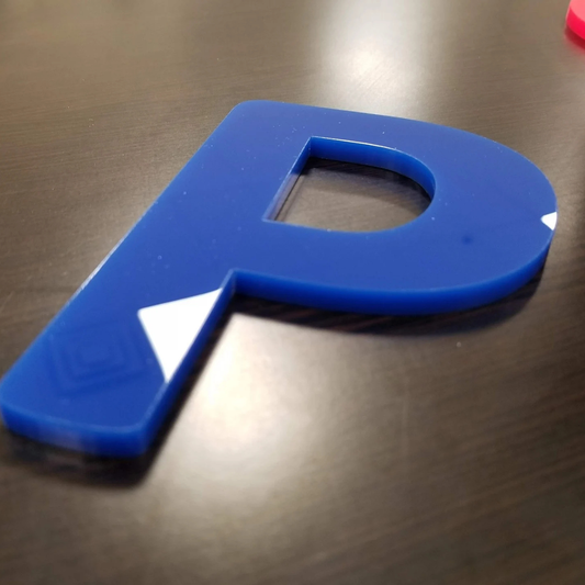 Custom Acrylic Letters in Blue, Blue Acrylic Letters