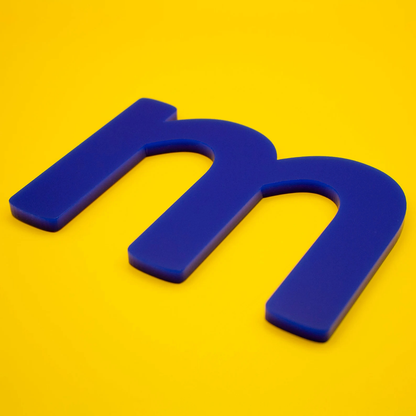 Custom Acrylic Letters in Blue, Blue Acrylic Letters