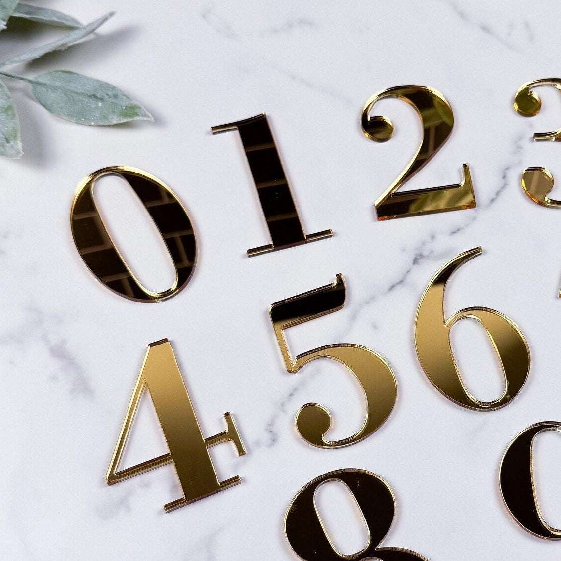Playfair Typogram House Numbers (Acrylic) – MAAGS DESIGNS