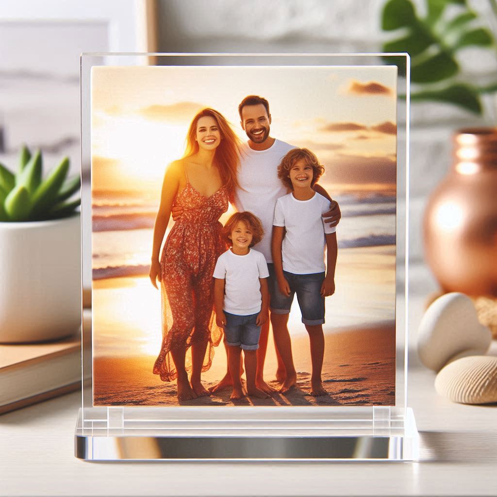 Personalized Acrylic Photo Block, Photo Stand | Gifts for Him & Her