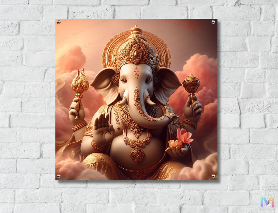 Lord Ganesha: Modern Depiction - Premium Wall Art Acrylic