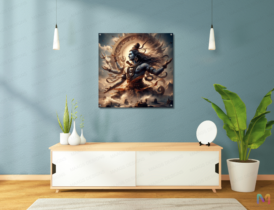 Lord Shiva - Mahadev (Premium Acrylic Glass Wall Poster)