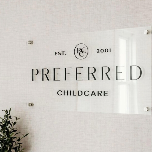 Raised Letter Name Plate for Office (Acrylic)