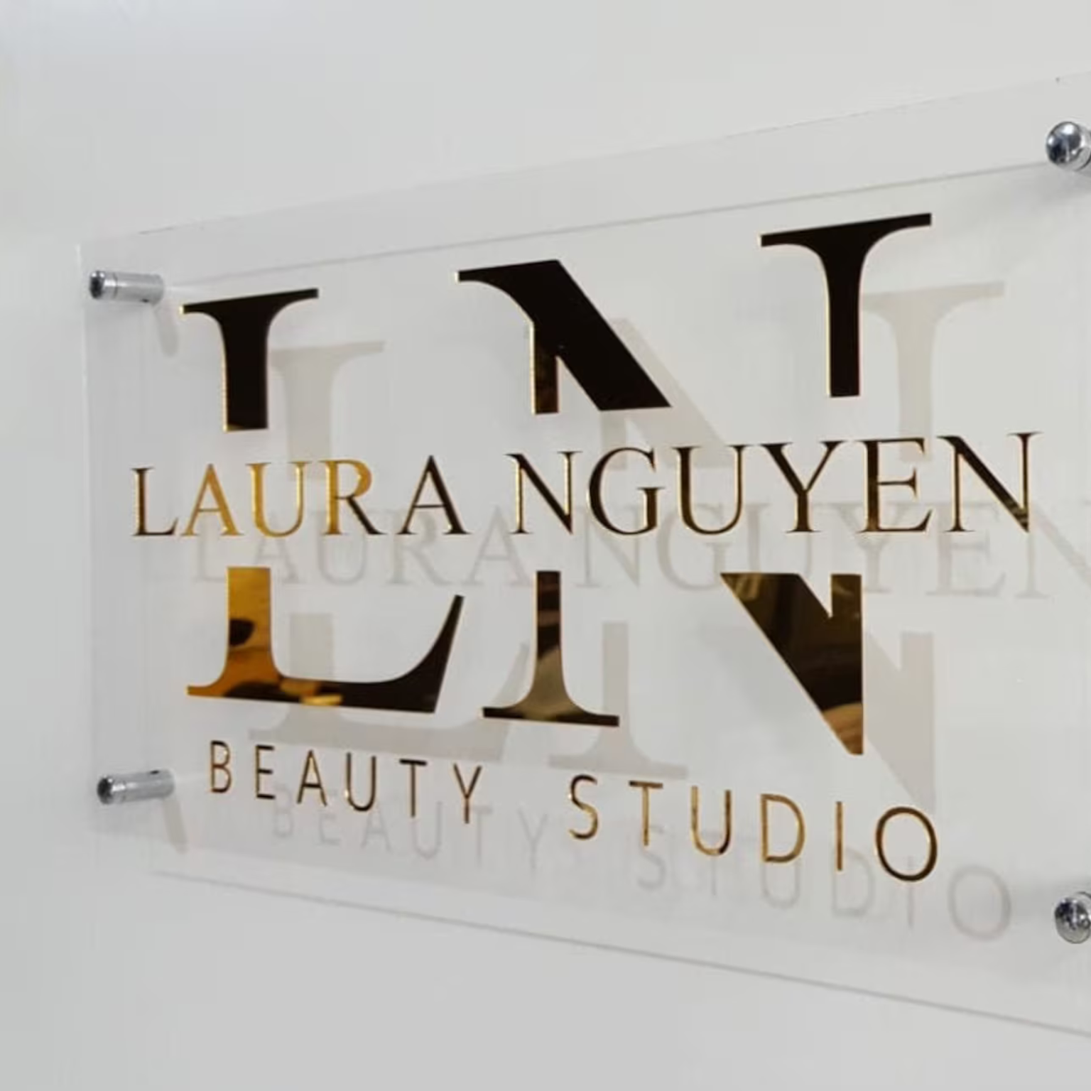Raised Letter Name Plate for Office (Acrylic)