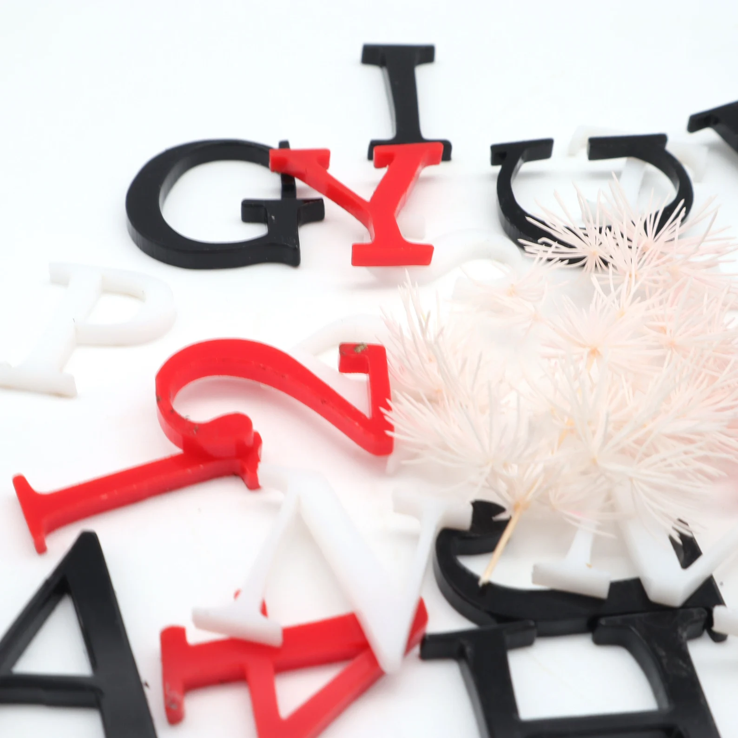 Custom Acrylic Letters in Red, Red Acrylic Letters