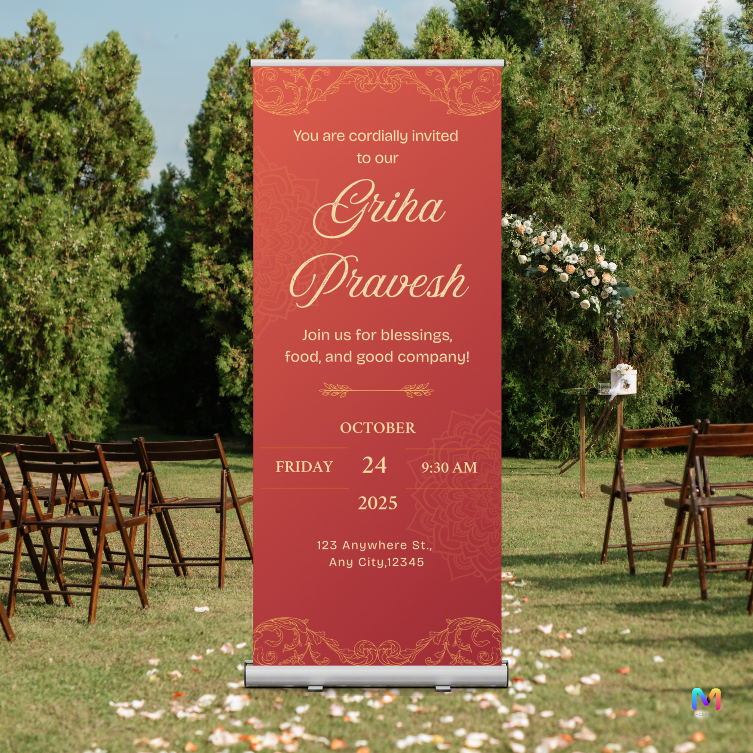 Housewarming Banner Standee - #HW02 (With Standee)