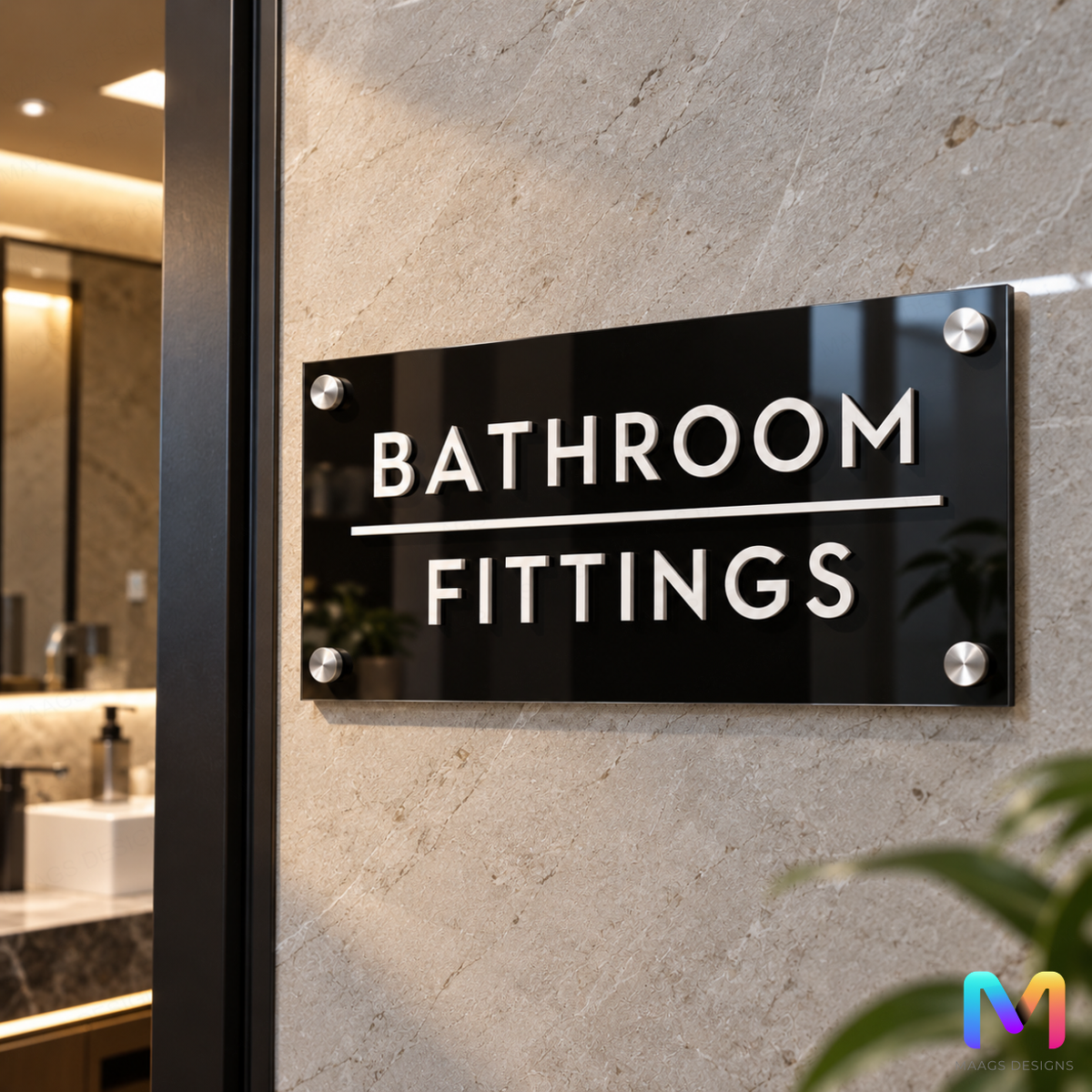 Raised letter Signages in Acrylic