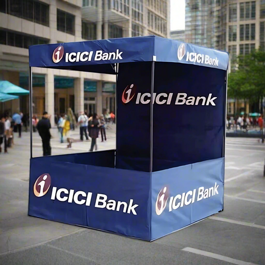 Promotional Canopy Tent - Demo Tent with Print Size in Feet 4' X 4' X 7' ft