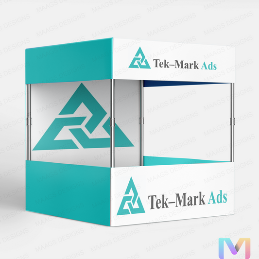 Promotional Canopy Tent - Demo Tent with Print Size in Feet 4' X 4' X 7' ft