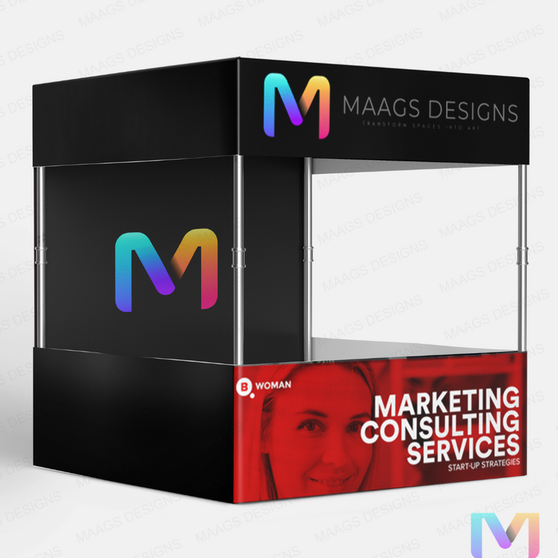 Canopy Tent, Promotional Tent, Marketing Tent (6' X 6' X 7' ft) 6' x 6' x 7' feet