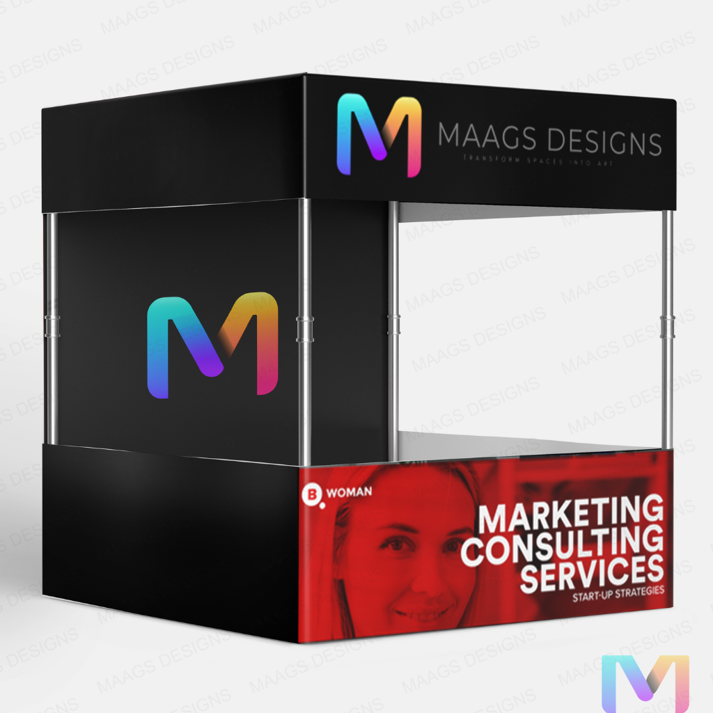 Promotional Canopy Tent - Demo Tent with Print Size in Feet 4' X 4' X 7' ft