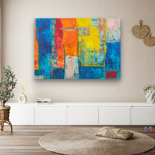 Color Fusion - Abstract Expression (Printed Canvas Wall Art) | Gallery Wall Decor