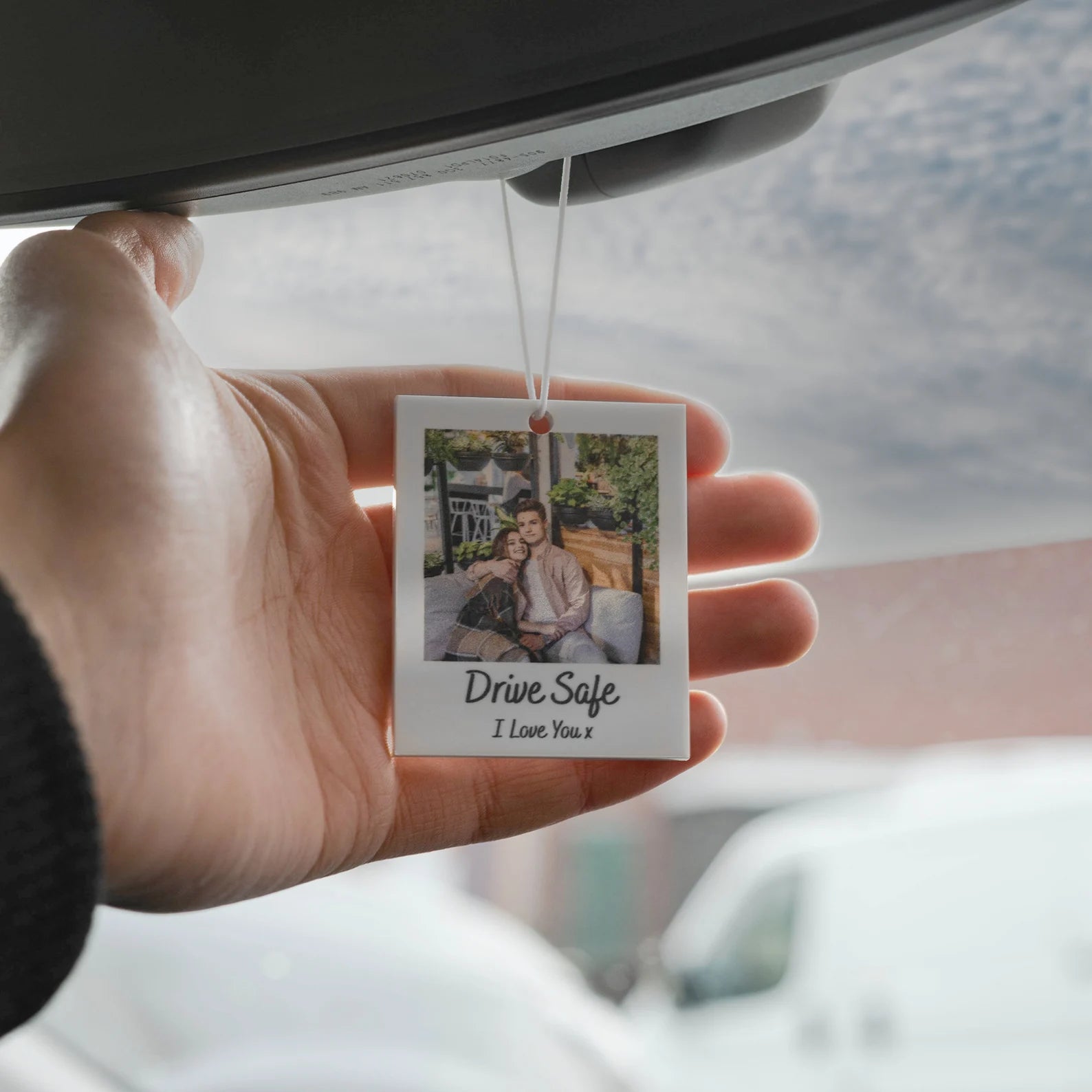 Personalized Acrylic Photo Car Hanging | Gifts for Him & Her