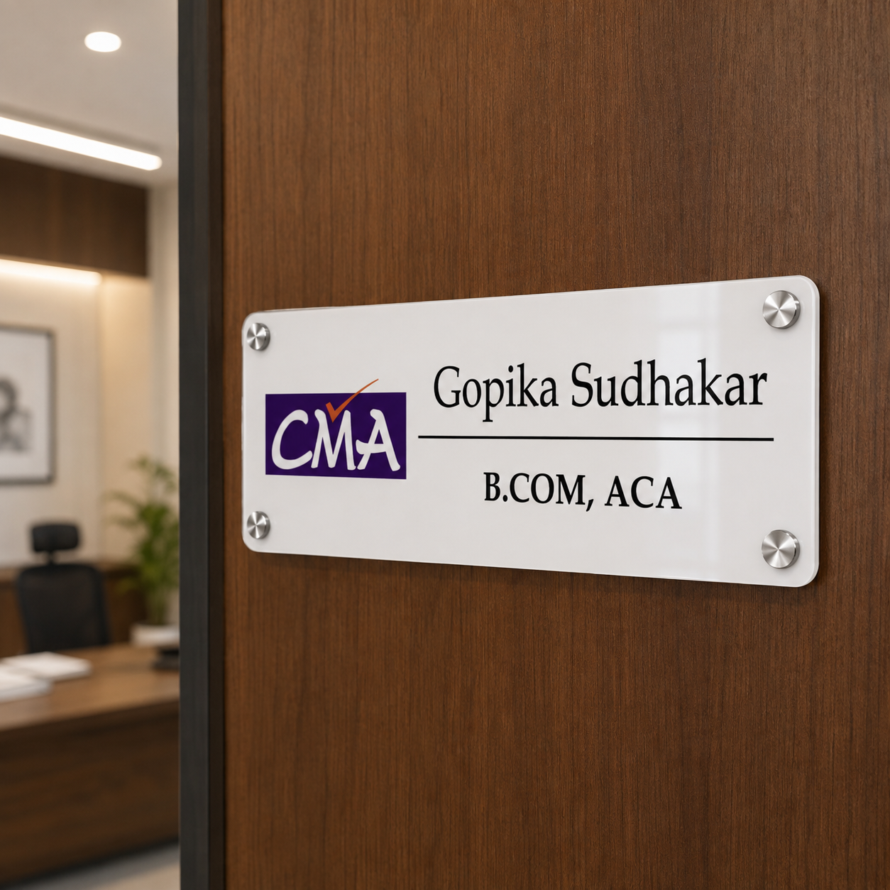 Executive Collection - CMA Name Plate, Certified Management Accountant