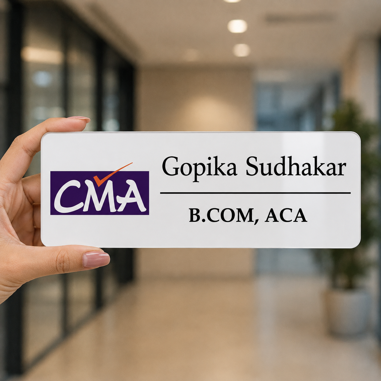 Executive Collection - CMA Name Plate, Certified Management Accountant