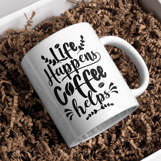 Life Happens Coffee Helps - Coffee Mug