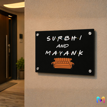 Friends TV Show Inspired Name Plate for Home