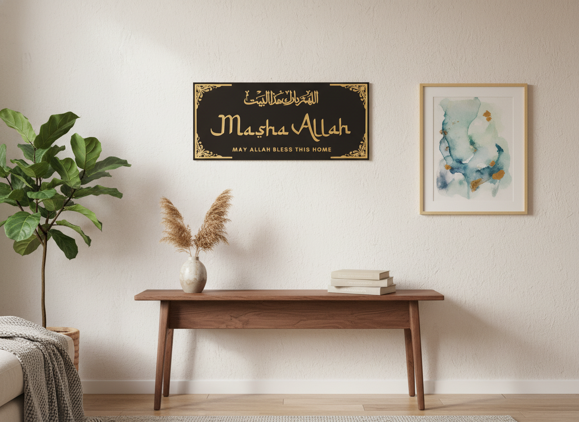 Masha Allah - 3D Islamic Wall Decor (Acrylic)