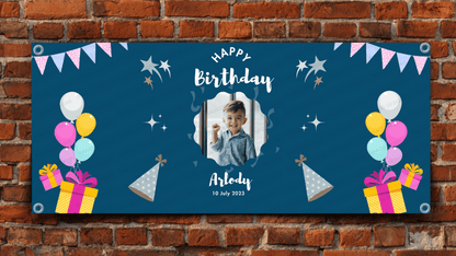 Birthday Hanging Banner - Design #01 | Birthday Party, Celebration Banner, Event Banner, Party Banner