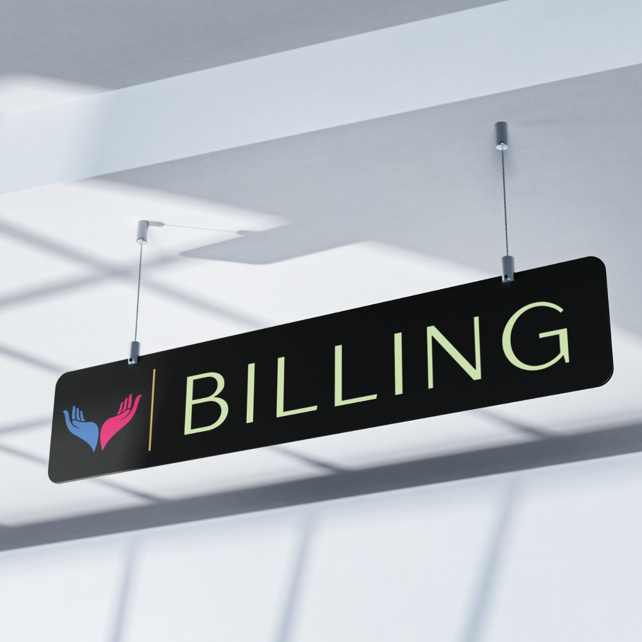 Billing Counter Hanging Name Plate (Acrylic)