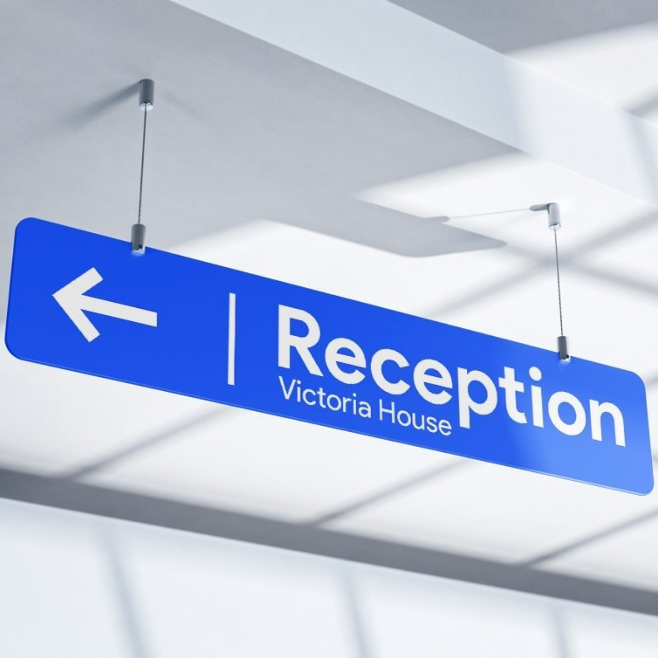 Reception Hanging Name Plate (Acrylic)