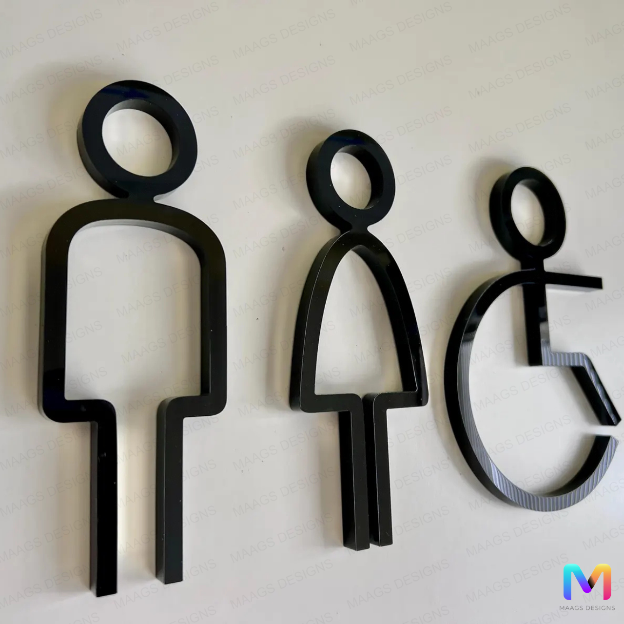 Restroom Sign Boards in Acrylic