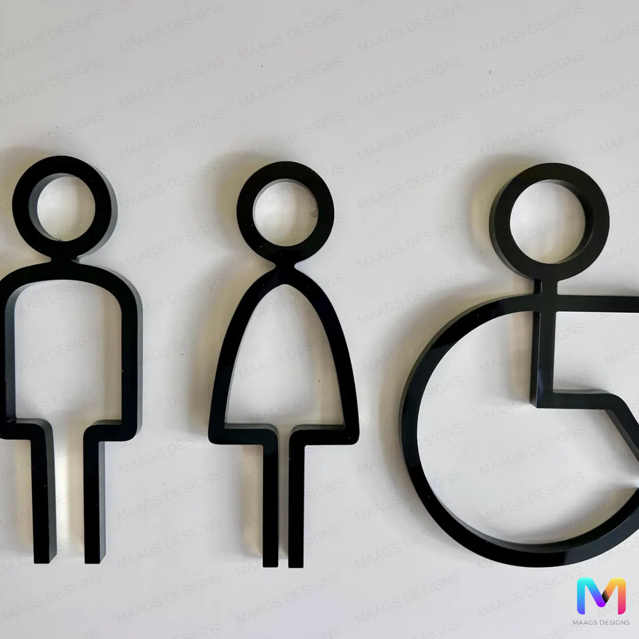 Restroom Sign Boards in Acrylic