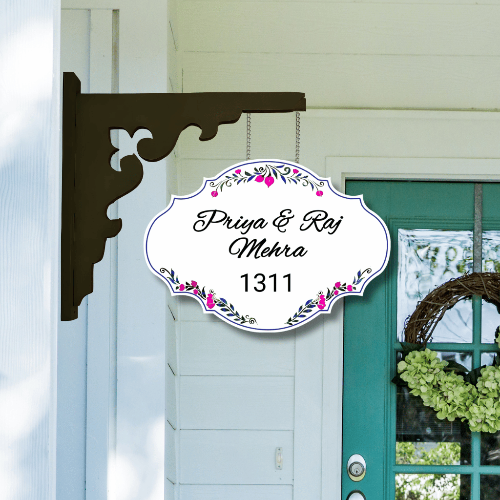 Ethereal Collection - Jaded Harmony - Hanging Name Plate | Premium Custom Name Plate For Home